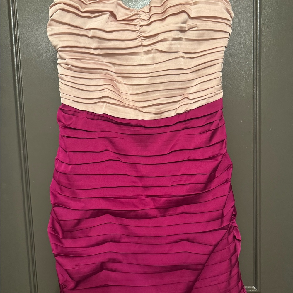 Express Strapless Colorblock Dress